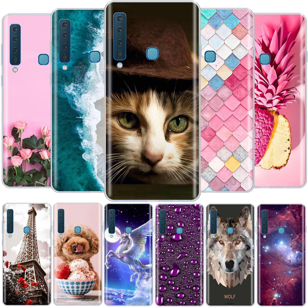 Fundas для samsung Galaxy A9 2018 чехол задняя крышка силиконовый мягкий ТПУ телефона Чехол