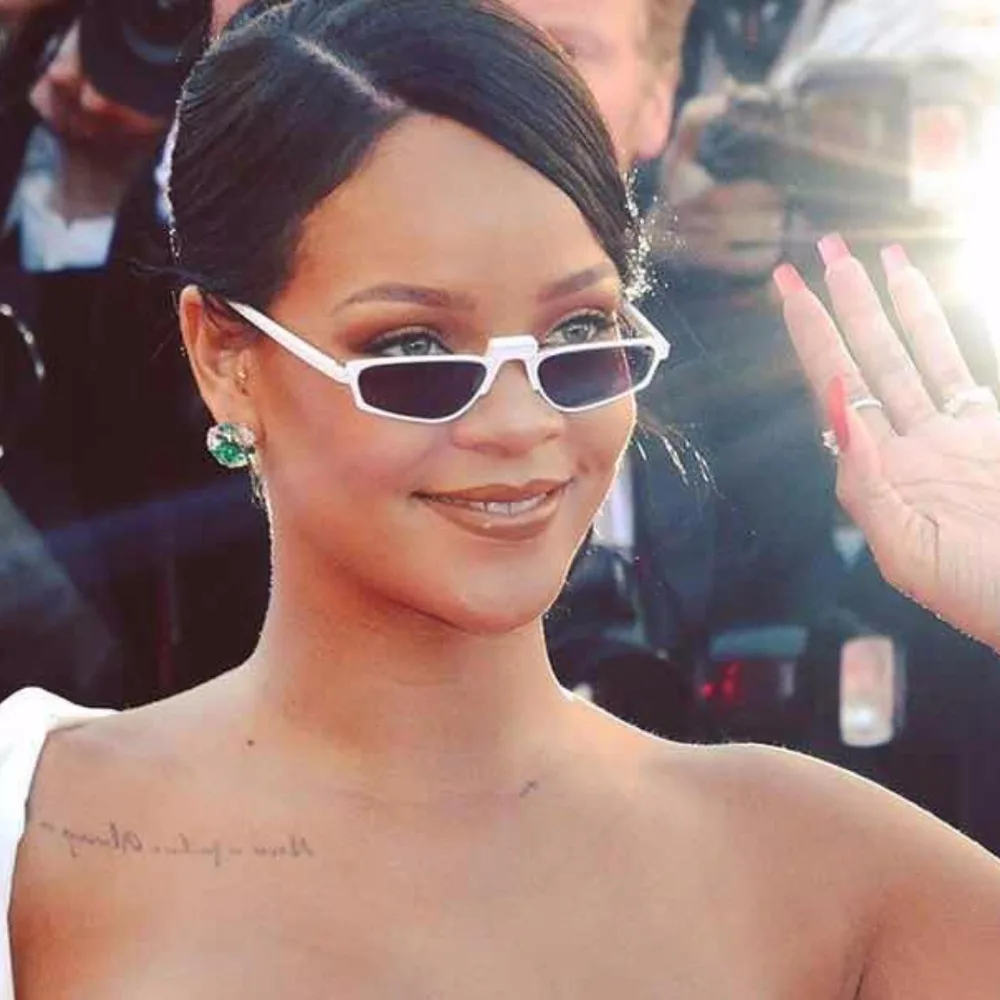 Маленькие солнцезащитные очки кошачий глаз женские винтажные уникальные