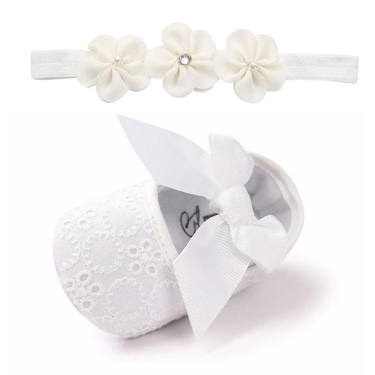 Милые кроссовки с мягкой подошвой для новорожденных девочек противоскользящие