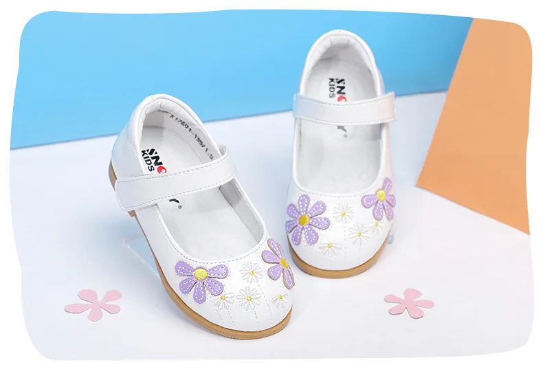 Snoffy/платье для девочек с цветочным узором; Chaussure Enfant; детская обувь на высоком каблуке; нескользящая обувь принцессы для танцев; TX264