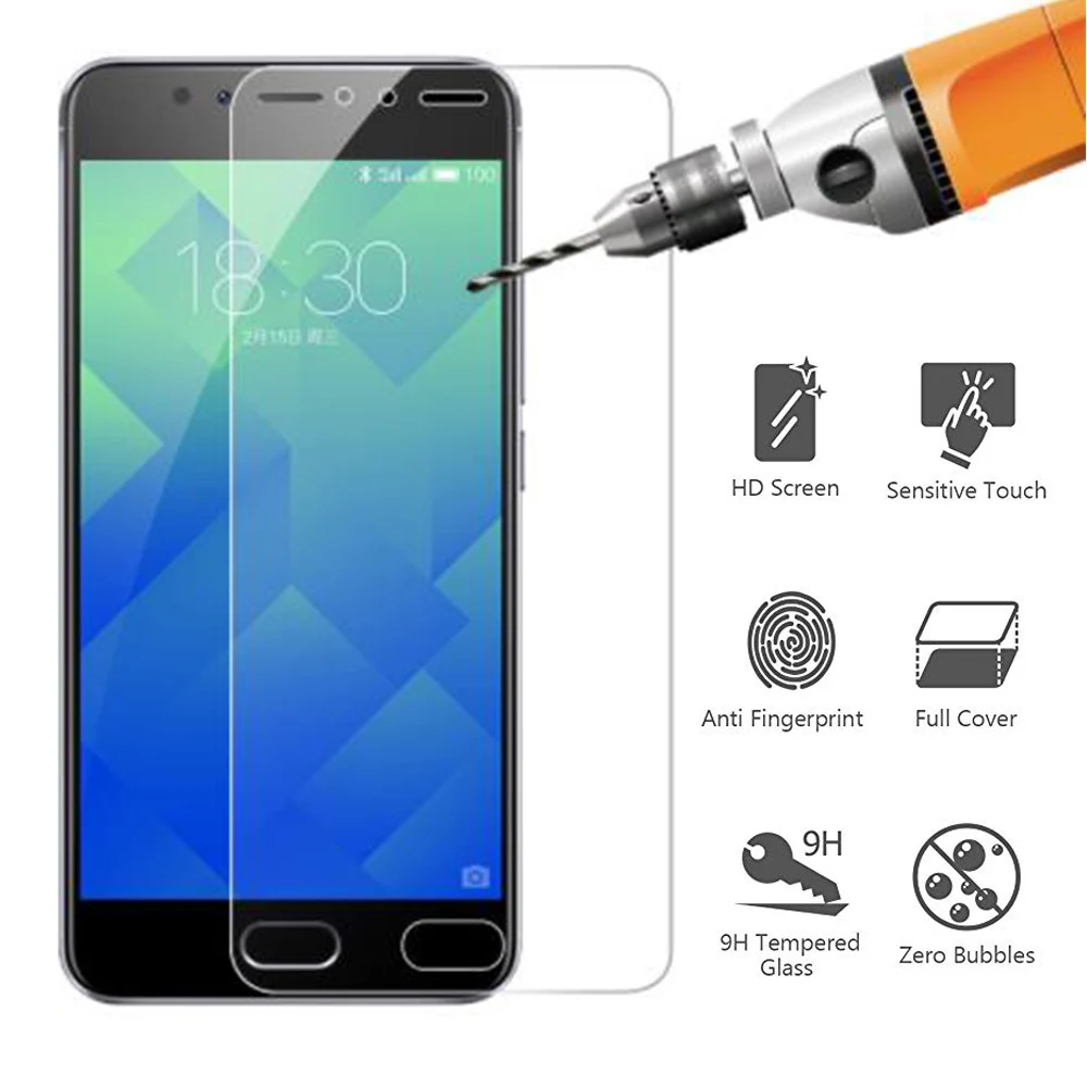 Защитное стекло для Meizu M5 M6 Note On M6S 5C закаленное m5note m6note M 5 6 защитная пленка экрана