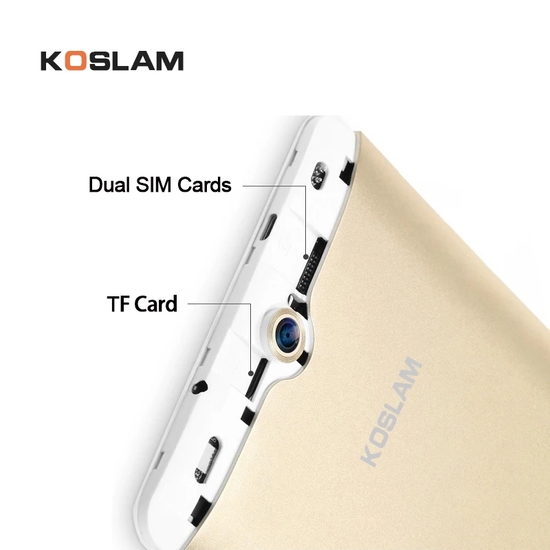 Планшетный ПК KOSLAM 7 дюймов Android 0 MTK четырехъядерный 1 ГБ ОЗУ 8 Гб ПЗУ две sim карты AGPS