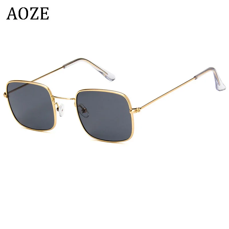 

2019 Retro Mirror Square Sunglasses Women Men Luxury Brand Designer candy color Sun Glasses for Women Small Hip Hop Sunglasses