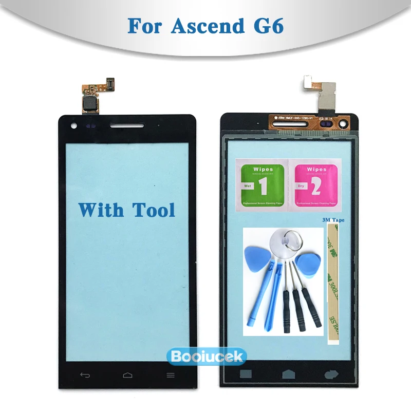High Quality 4.5&quot For Huawei Ascend G6 Touch Screen Digitizer Sensor Outer Glass Lens Panel | Мобильные телефоны и