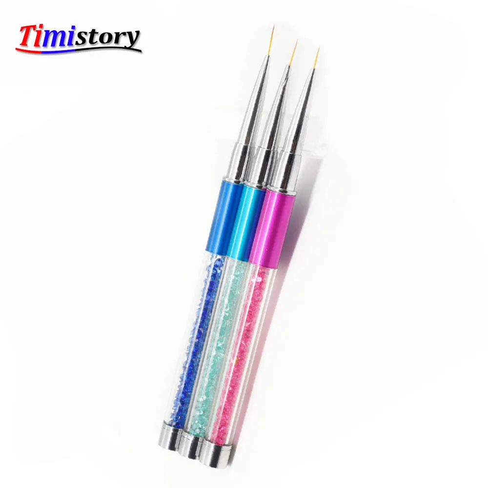 1 шт. УФ Гель лак Инструменты для дизайна маникюра дизайн ногтей ручка с кисточкой