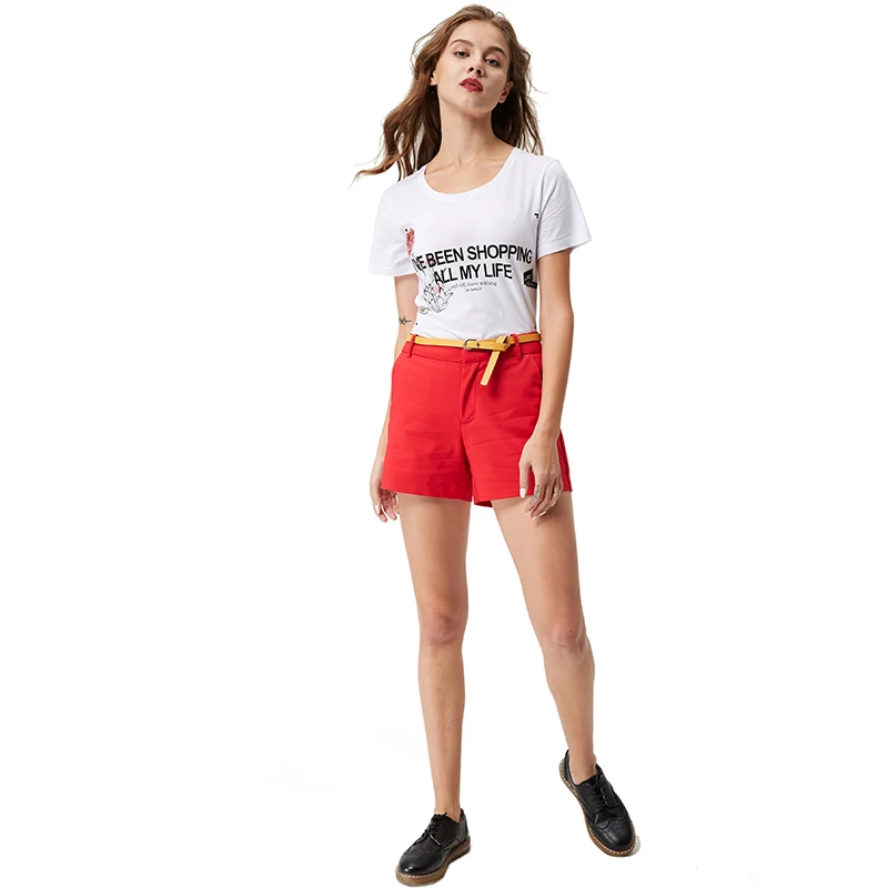 Женские шорты в офисном стиле повседневные однотонные высокого качества