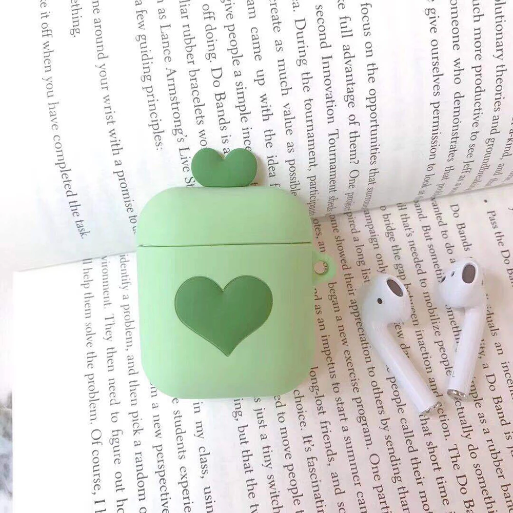 3D милый Дисней Розовый любовь для airpods силиконовый защитный чехол apple