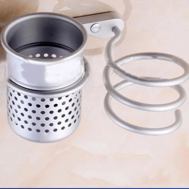 Алюминиевый настенный держатель для фена подставка и органайзер салона ванной