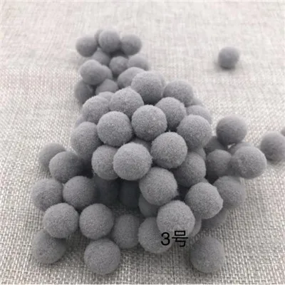 gray 500 шт 10 мм цветной круглый шарик из шерстяного войлока s Pom Poms для Diy девушек вечерние принадлежности Свадебные украшения шарик из шерстяного войлока аксессуары - Цвет: gray