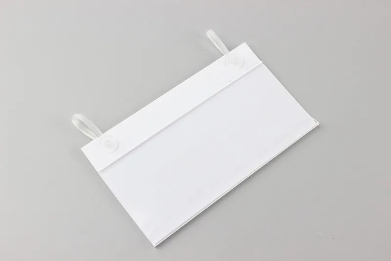 100x57 мм ПВХ пластиковый ценник держатель для этикеток рекламные зажимы выбранный