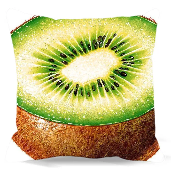 Cut Carambola Papaya Seed Square Cloth Cushion Pillow Case Cover - Double-sided Printing | Дом и сад
