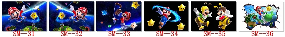Пользовательские холст настенные фрески Соник плакат с ежом Super Smash Bros обои Sonic украшения игры Марио наклейки#0486