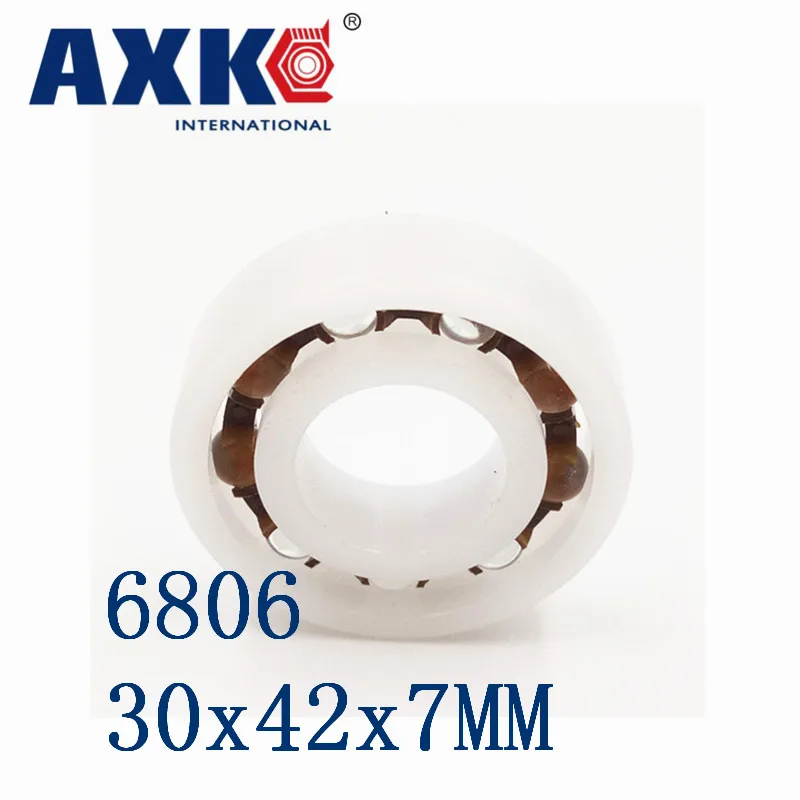 

Axk 6806 Pom (10pcs) Plastic Ball Bearings 30x42x7mm Glass Balls 30mm/42mm/7mm 61806pom