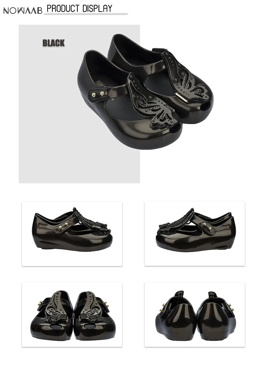 Mini Melissa Ultragirl Fly II новые летние прозрачные сандалии для девочек Дышащие детские сандалии детская пляжная обувь Melissa для малышей