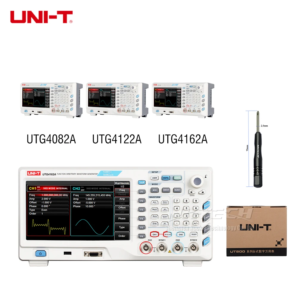 UNI T UTG4082A UTG4122A UTG4162A генератор сигналов произвольной формы 80/120/160 МГц полоса