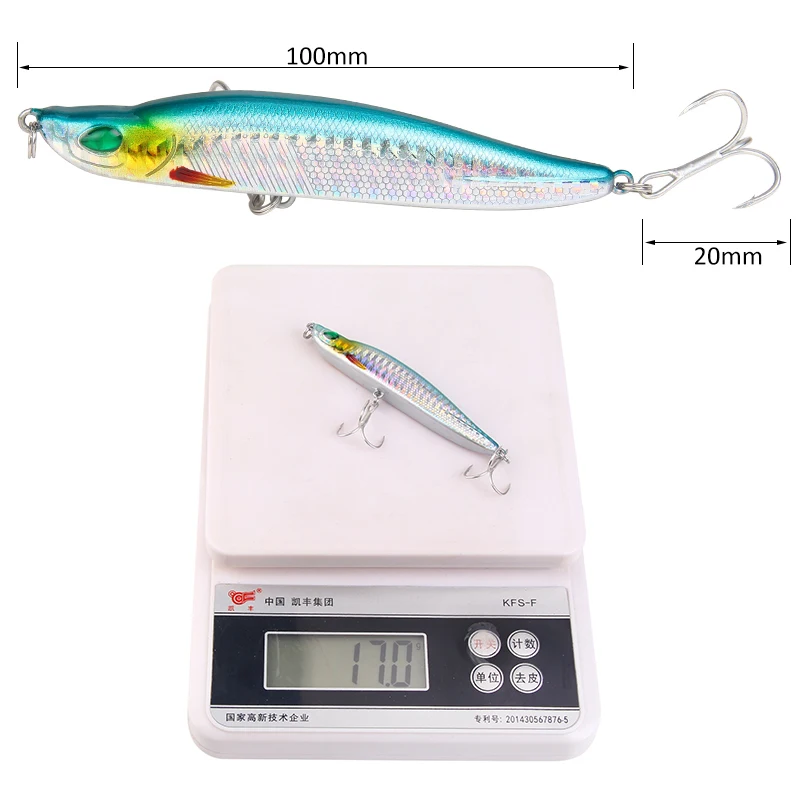 SEAPESCA рыболовная приманка Лазерная гольян 10 см 17 г Pesca крючки медленно тонущий