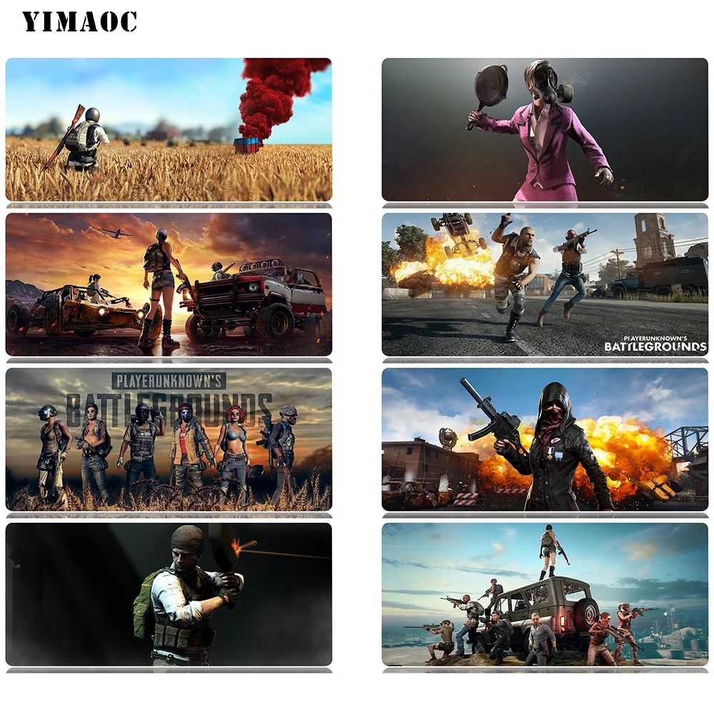 YIMAOC PUBG коврик для мыши 30x80 см компьютерный Противоскользящий игровой из