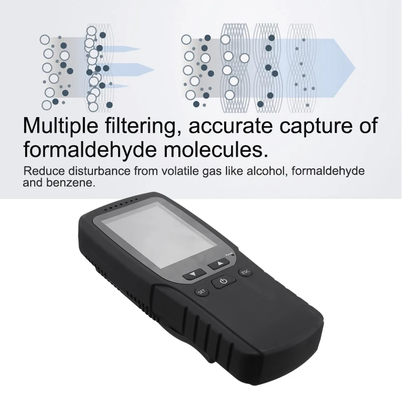 Профессиональный цифровой детектор формальдегида с ЖК дисплеем тестер качества
