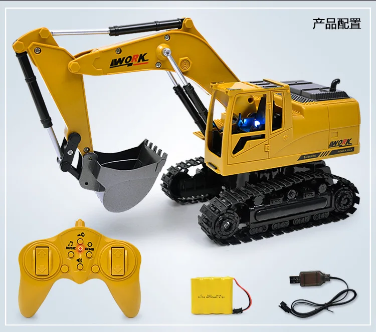 Новый 2 4G пульт дистанционного управления rc экскаватор игрушка Моделирование RC