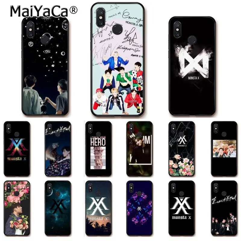 Чехол для телефона MaiYaCa Monsta X KPOP Boy Group Xiaomi Redmi8 4X 6A S2 7A 5A Redmi 5 5Plus Note5 7 Note8pro|Бамперы| |