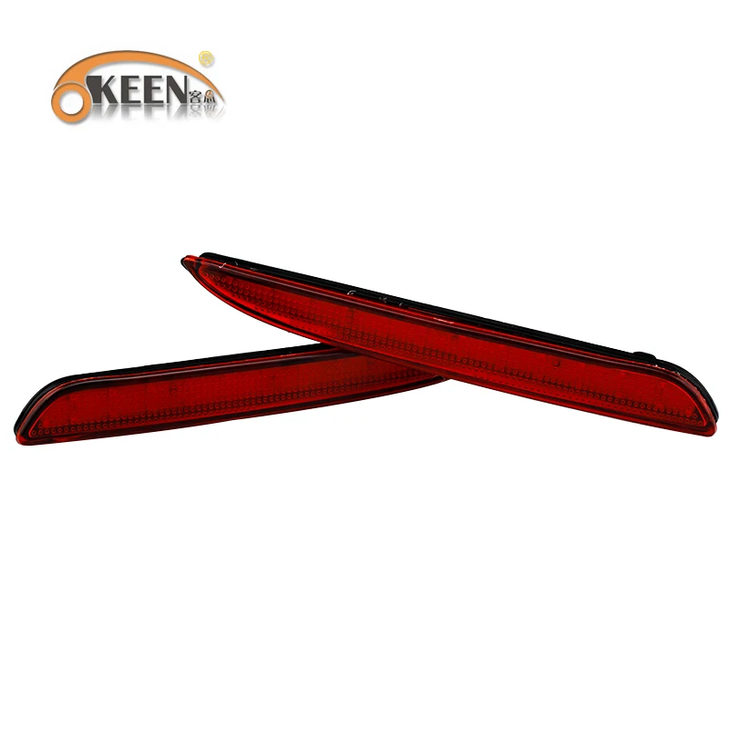 OKEEN Auto Red Lens Rear Bumper Reflector Light For Mazda 3 Accessories LED Warning Brake Stop Fog Lights Tail Reflectors Lamp | Автомобили