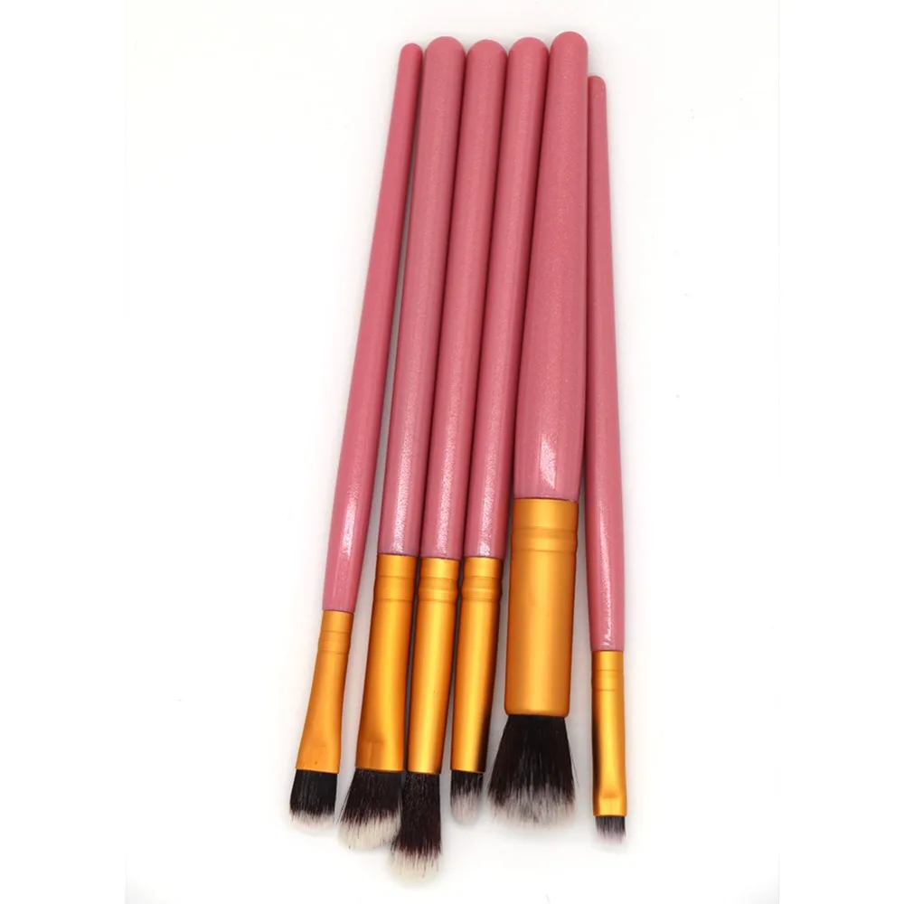 6 шт Кисть для макияжа Тени век бровей губ Макияж набор инструментов