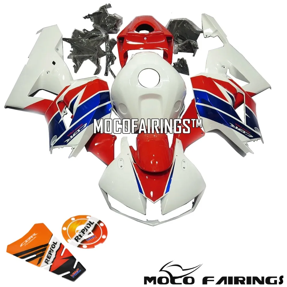 

White HRC Fairings For Honda CBR600RR F5 13 14 15 2013 - 2015 Injection Motorcycle Fairing Kit ABS Plastic Bodywork Cowlings