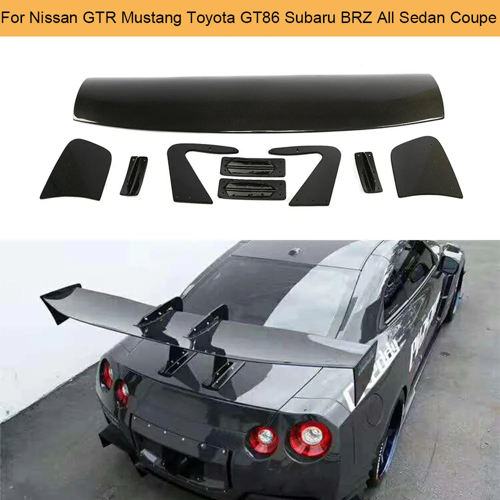 Большой Барб автомобильный спойлер на задний багажник крыло для губ Nissan GTR Ford Mustang