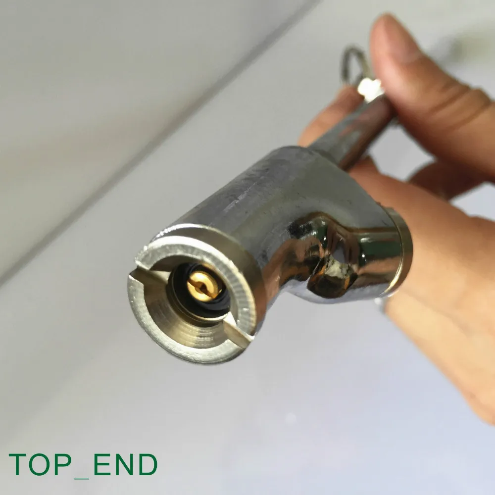 Бесплатная доставка 1 шт. хромированная двойная головка для давления в шинах