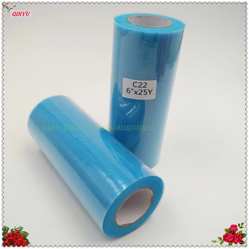 SH759-sky blue Тюль рулон белый 22 м Свадебные органзы полозья стола украшения пряжа Марля Элемент Банкетный бант украшения свадьбы сувениры 8Z - Цвет: SH759-sky blue