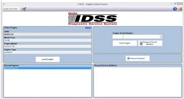 Для Isuzu E-IDSS Engineering Release 2018-система диагностики