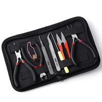 8pcsset jewelry making tool kits pliers set with round nose plier side cutting pliers wire cutter scissor beading tweezers
