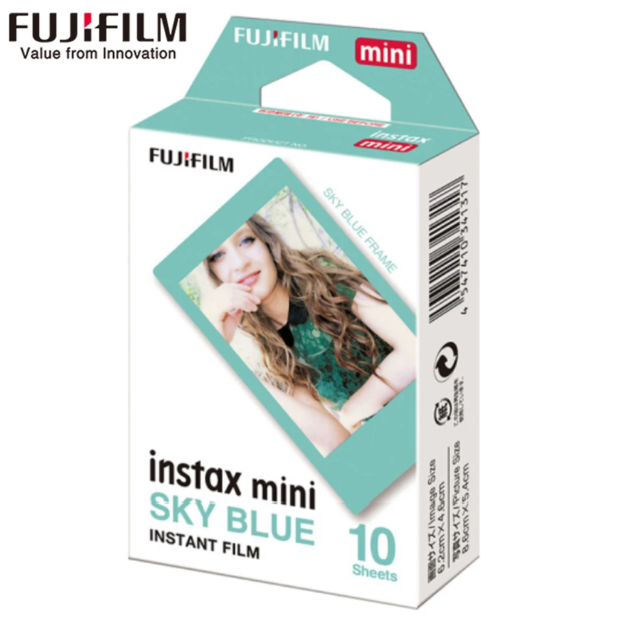 Фотобумага Fujifilm Fuji Instax Mini 8 10 листов пленка небесно синего цвета для камеры 7 s 50 50i