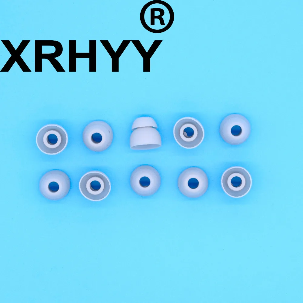 XRHYY, 10 шт., двойной фланец, Ушные насадки для ушей Skullcandy razer Powerbeats 3, наушники, гарнитуры, сменные наушники-вкладыши