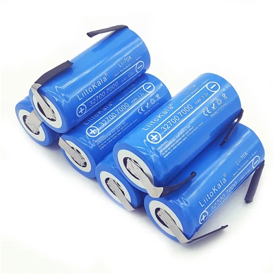 LiitoKala lii-70A LiFePo4 7000 mAh 3,2 V литий-железо-фосфат 32700 аккумуляторная батарея никелевая пластина DIY - Цвет: 6 battery