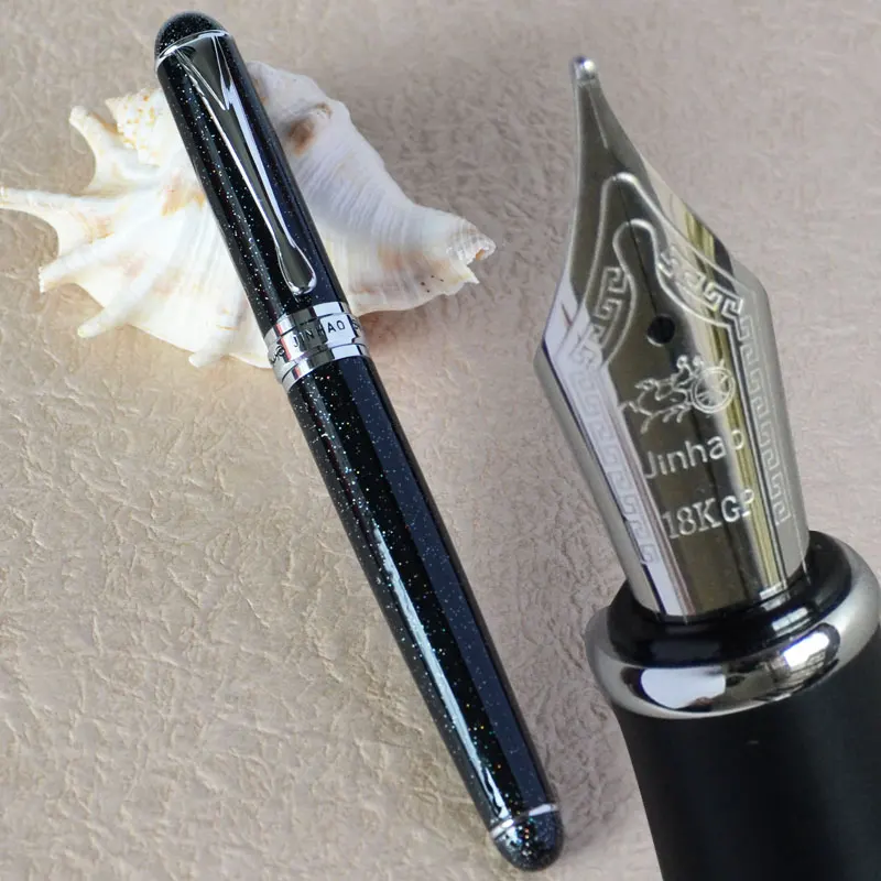 JINHAO X750 мерцающие пески 0 7 мм Средний наконечник перьевая ручка 750 | Канцтовары для