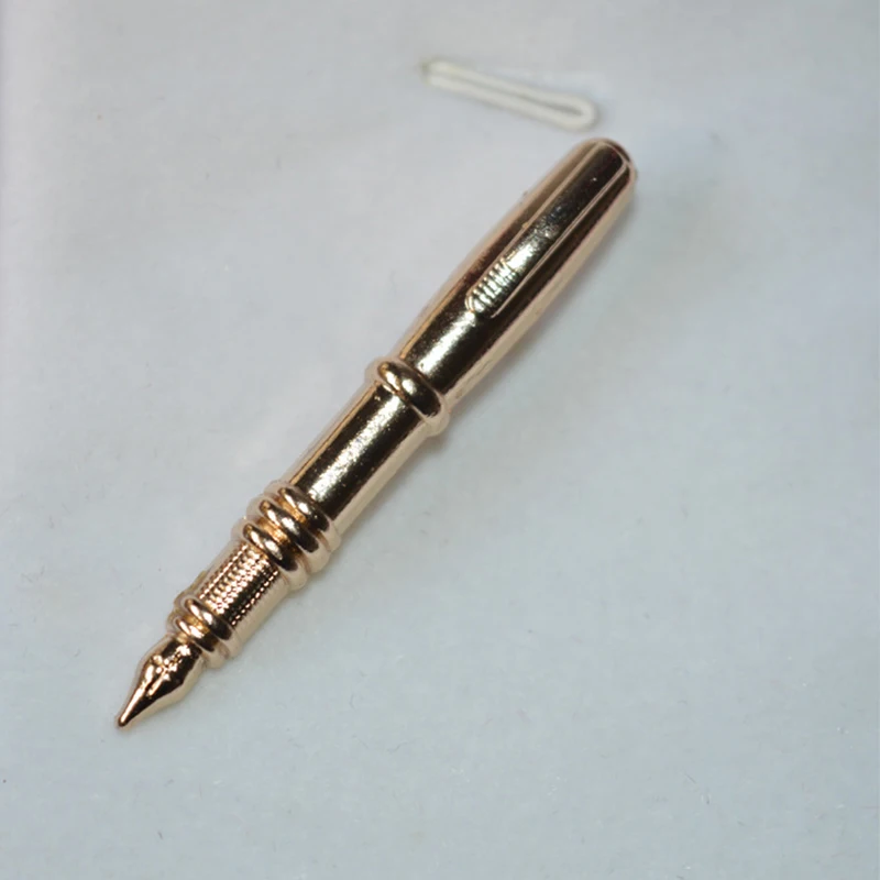 Модная металлическая черная и серая брошь в виде ручки Классическая мужская