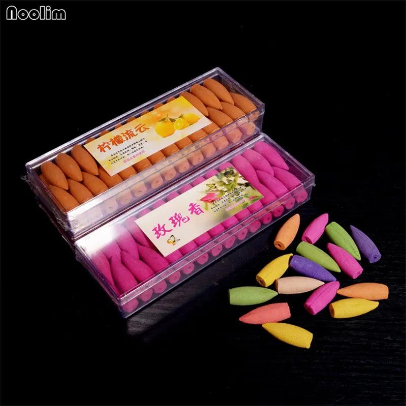 52 шт./кор. обратного Ладан конусов негабаритных натуральный 10 ароматы жасмина