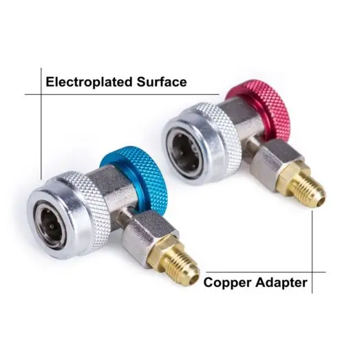 

R134a AC Air Condition High Low Side Adjustable Quick Coupler Connector Adapter