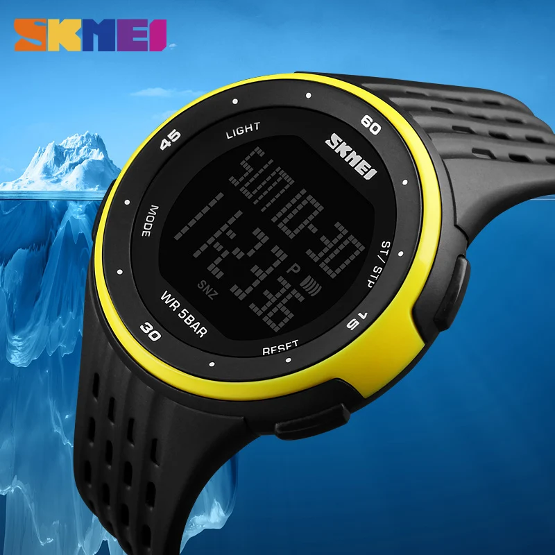 SKMEI 1219New спортивные часы женские для бега водонепроницаемые до 50 м полный