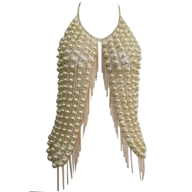 Женский короткий топ с металлической кисточкой ручной строчкой открытой спинкой