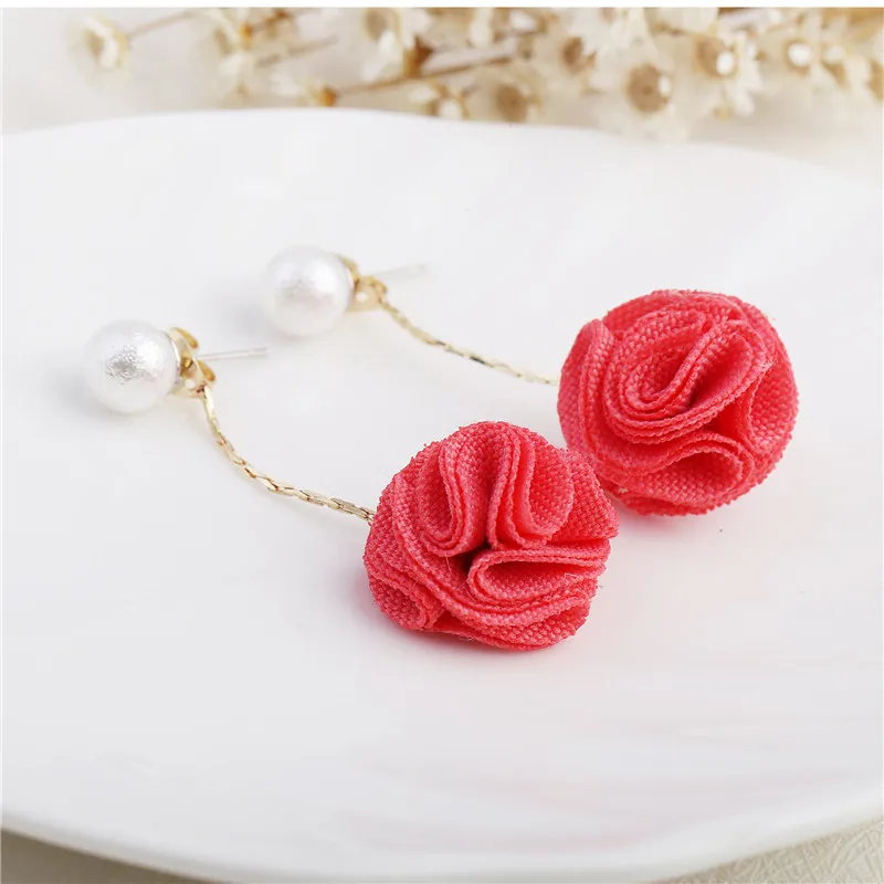 Новинка 2019 модные длинные серьги в Корейском стиле с жемчугом и