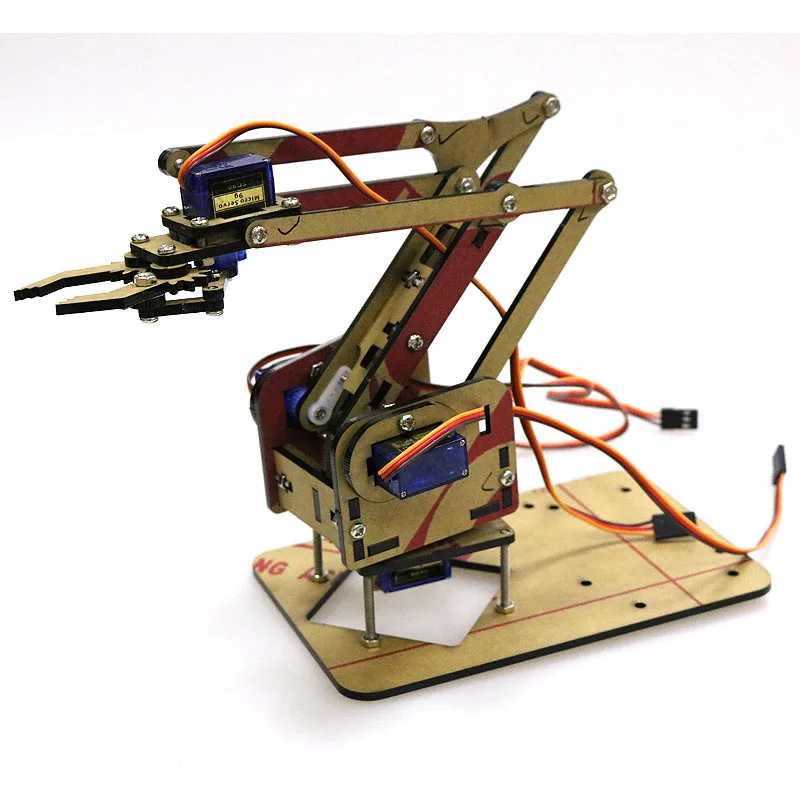 4 DOF Unassembly акриловая механическая рука робота манипулятора коготь для Arduino Maker