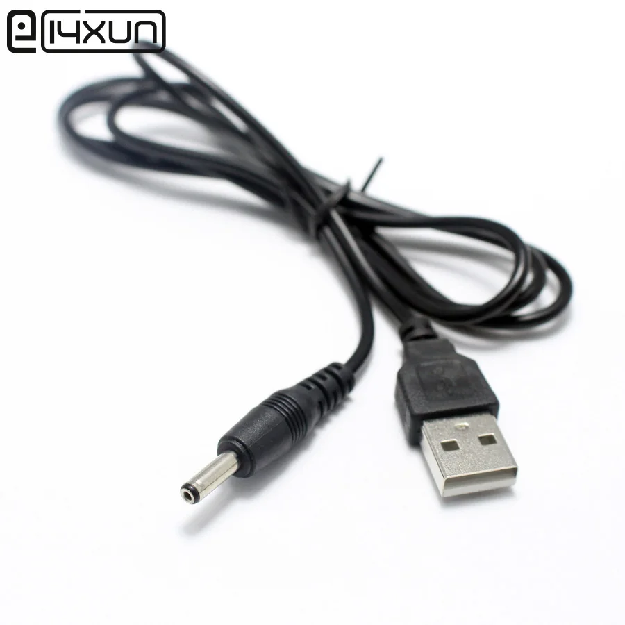 20 шт. 80 см USB порт для 3 5x1 35 мм 5 В DC баррель разъем кабеля питания черный LED