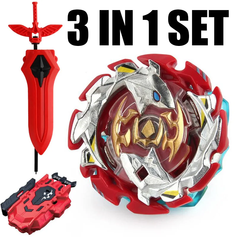 

B-X TOUPIE BURST BEYBLADE Spinning Top Limited Edition B-121 RARE Hazard Kerbeus 7 Atomic NWOP SET W/ NEW Sword LR Launcher