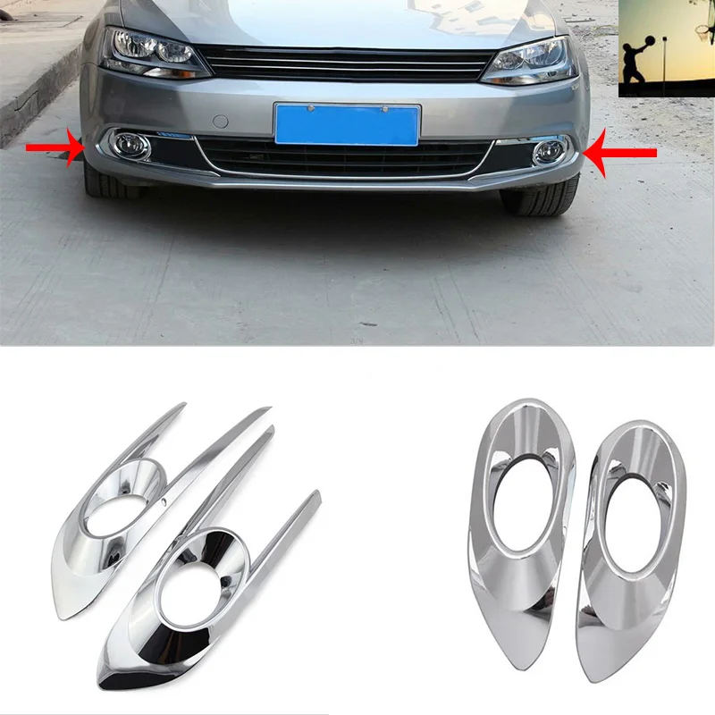 Тюнинг автомобилей ABS CHROME спереди и сзади противотуманные крышки Накладка для
