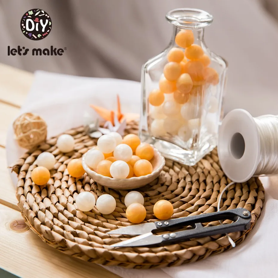 50 шт. силиконовые бусины прорезыватели для зубов 15 мм|round beads|silicone beadsmetallic beads |