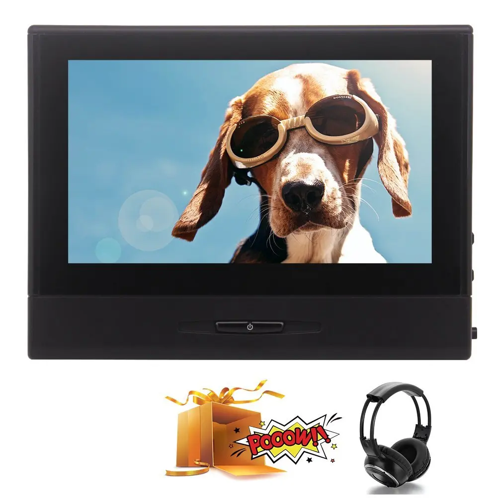 Dual Car DVD подголовники twin 8 ''HD Экран Дизайн ИК/fm передатчик Встроенные динамики