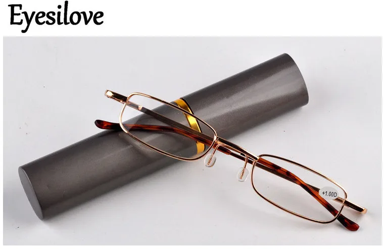 Очки для чтения Eyesilove 10 шт./лот недорогой футляр ручки портативный мини