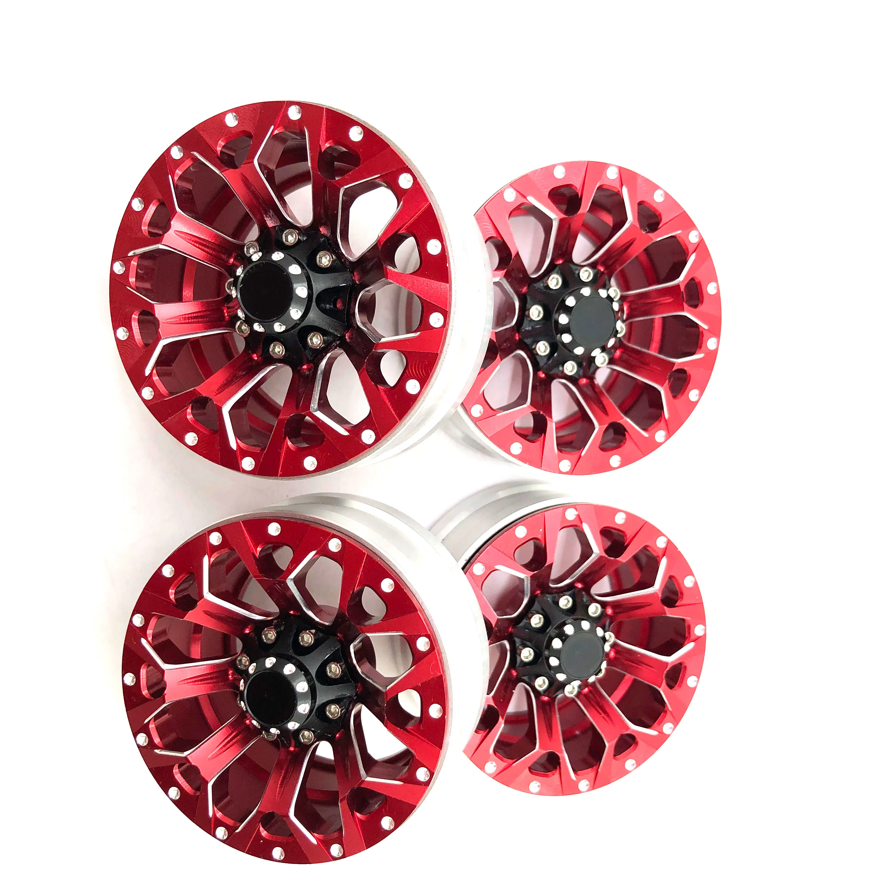 4 шт. колеса Beadlock из алюминиевого сплава 1 9 для 1/10 RC Гусеничный осевой SCX10 II 90046 TRX4 D90